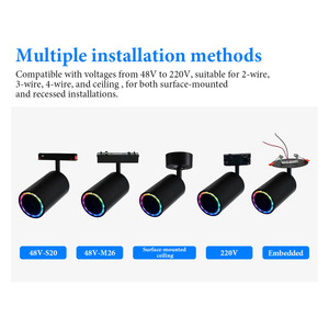 Éclairage sur <span class=keywords><strong>rail</strong></span> magnétique LED avec haut-parleur audio Bluetooth intégré, <span class=keywords><strong>luminaire</strong></span> intelligent à <span class=keywords><strong>rail</strong></span> magnétique LED dimmable pour haut-parleur audio BT - Product Image 5