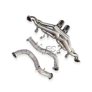 หัวท่อไอเสียสเตนเลสแบบมีฉนวนสำหรับ4.0L <span class=keywords><strong>GT4</strong></span>ระบบท่อไอเสียแบบ catback ประสิทธิภาพสูงอัพเกรดเสียงรถแข่ง - Product Image 5