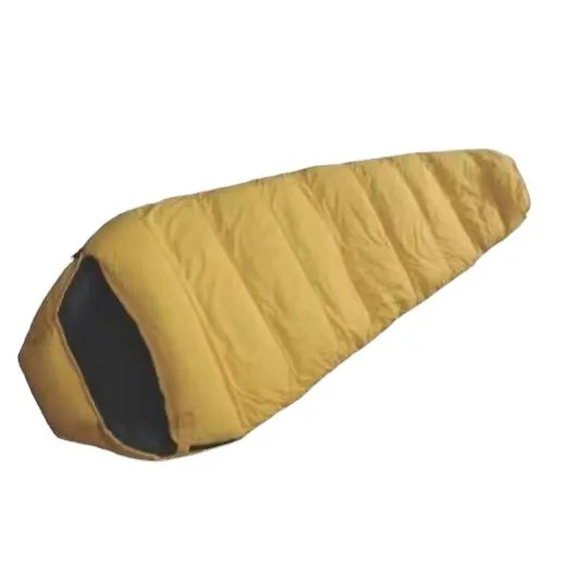 Best Seller Double Way Anti Snag Zip Customized Outdoor Top Rated Synthetic Mummy Sleeping Bag with Neck and Zip Baffle