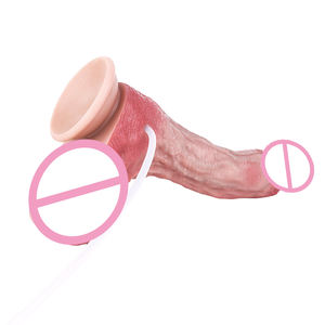 Pene simulado de artesanía de doble capa con ventosa, juguete para adultos, experiencia: pene realista - Product Image 5