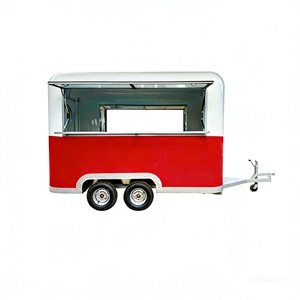 Chariot alimentaire remorquable en acier inoxydable à 2 roues de 13 pieds avec éclairage LED pour marchés extérieurs, brochettes frites, thé au lait et autres snacks - Product Image 4