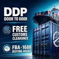 Agente de Transporte Marítimo Puerta a Puerta DDP de China a EE. UU., Reino Unido, México y Canadá, Despacho de Aduanas Gratuito, Agente de Compras FBA 1688