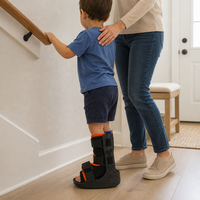 Chaussures en gros avec support OEM, modèle TP Air Ankle Walker unisexe, fermeture auto-agrippante, respirantes, rigides, orthopédiques, certifiées CE