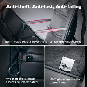 Sac à dos professionnel pour appareil photo, étui étanche pour appareil photo, voyage antivol pour photographes Dslr Mirrorless - Product Image 5