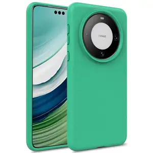 For Huawei Mate 60 Pro+ Wheat Straw Eco-friendly Degradable Soft Silicone Case for Huawei Mate 60 Solid Color Matte Cover Shell