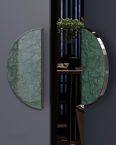 Poignée de <span class=keywords><strong>porte</strong></span> en marbre naturel demi-lune de style semi-luxe Offre Spéciale pour portes en bois et verre - Product Image 5