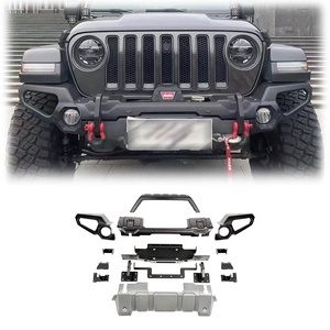 Gobison Pare-chocs avant en acier Offres Spéciales RR pour <span class=keywords><strong>Jeep</strong></span> <span class=keywords><strong>Wrangler</strong></span> JL 2018 + Pare-chocs avant de voiture - Product Image 1