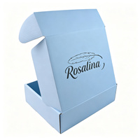 Boîte d'expédition en carton ondulé personnalisée avec logo double face, écologique, pour emballage cadeau de chaussettes et vêtements, format avion, MOQ 100 pièces, pelliculage mat