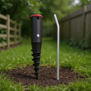 Anclaje de suelo Leifheit con varilla roscada de 50 mm para uso en jardín - Product Image 3