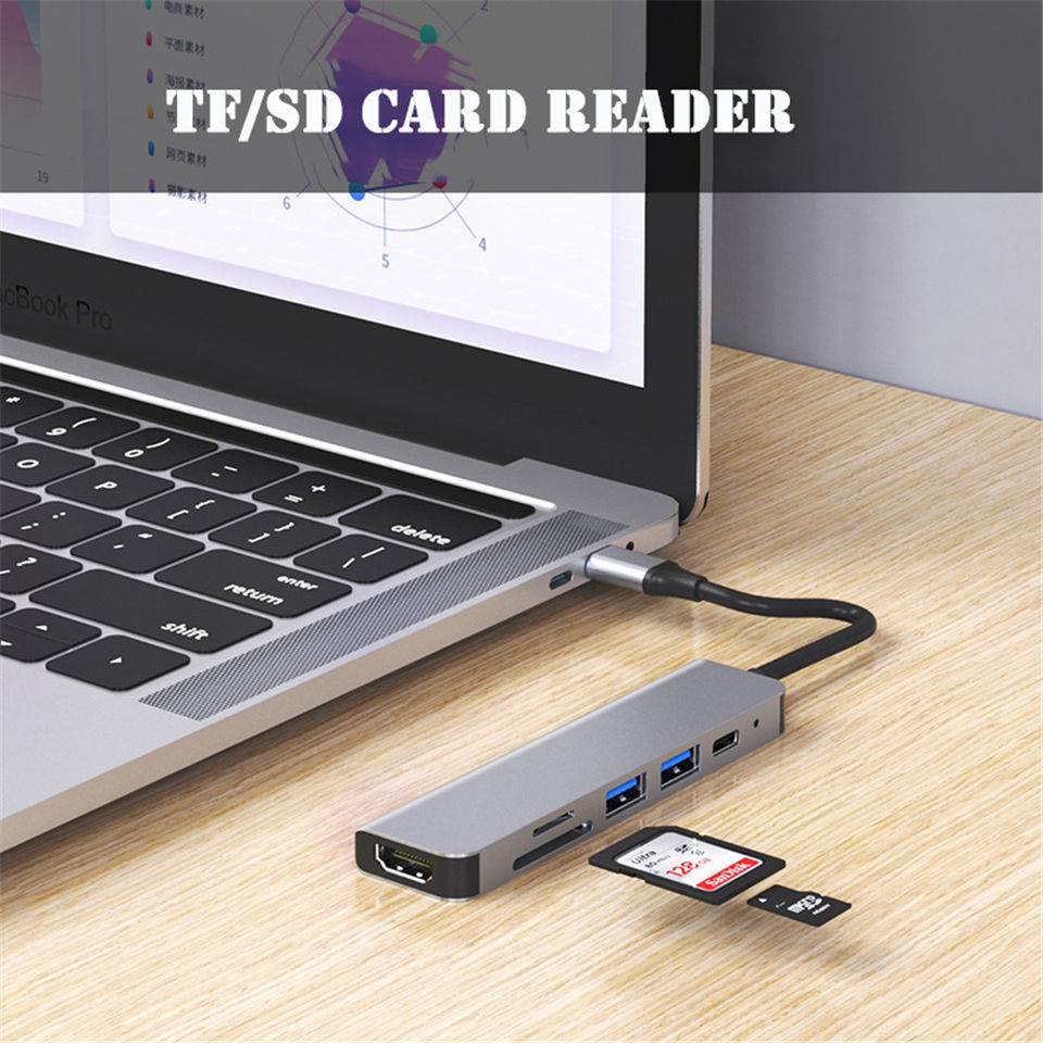 6‑in‑1 USB‑C Multi‑Port Adapter Hub - Image 4