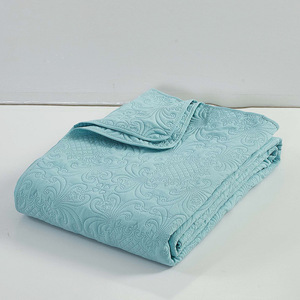 Ensemble de <span class=keywords><strong>couvre</strong></span>-<span class=keywords><strong>lit</strong></span> et édredon d'hôtel de luxe imprimé en gros, matelassé par ultrasons, doux, chaud, écologique, antibactérien, en polyester - Product Image 6