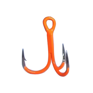 Attrezzatura da pesca di alta qualità in acciaio al carbonio n. 1 n. 2 1/0 2/0 3/0 4/0 5/0 esca Treble amo da pesca UV attivo rivestito forte amo - Product Image 2