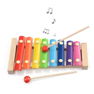 Holz musik instrument Montessori Kinder pädagogisches frühes Holz spielzeug Hand klopfen Klavier Geschenk für Kind