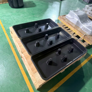 ถาดขึ้นรูปสุญญากาศแบบเทอร์โมฟอร์มสำหรับชิ้นส่วน PCB ป้องกันไฟฟ้าสถิตย์แบบกำหนดเอง  ทำจากพลาสติก ABS หนาแบบกำหนดเอง - Product Image 1