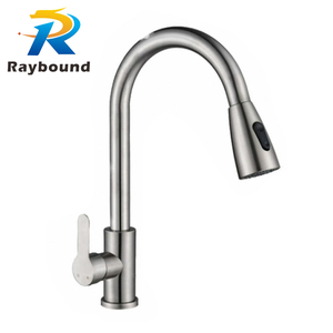 Robinet de cuisine <span class=keywords><strong>à</strong></span> pulvérisation de haute qualité en acier inoxydable Mélangeur chaud/froid Valve en céramique Robinet de cuisine <span class=keywords><strong>à</strong></span> extraction vers le bas pour armoire - Product Image 1
