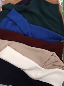 เกาหลีที่กำหนดเองที่ดีที่สุดขาย ODM OEM ทอแปลงผ้าซาติน100% โพลีเอสเตอร์อย่างเป็นทางการสีดำ Fursan Nida Abaya ผ้า - Product Image 2