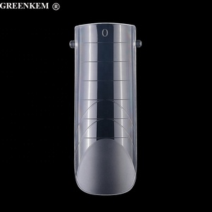 150 pièces cristal clair sans papier séchage rapide à la lumière moule à ongles conception élargie étendue tailles graduées forme carrée formes d'ongles - Product Image 6