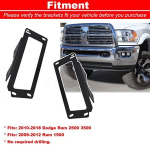 Ẩn bội thu dually Sương Mù Ánh sáng vị trí gắn chân đế Tương thích cho 2010-2019 RAM 2500 3500 và 2009-2012 Ram 1500 - Product Image 5