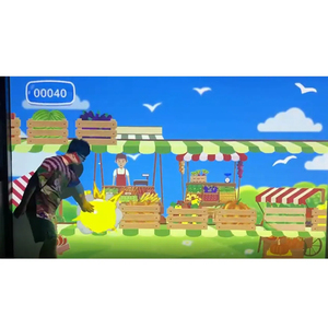 60fps การฉายภาพติดผนังแบบโต้ตอบได้หลายช่องทางความแม่นยำสูงเกมสำหรับเด็กแบบโต้ตอบ30ธีม - Product Image 1