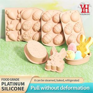 Nouveau en stock : Moule à gâteau en <span class=keywords><strong>silicone</strong></span> jetable Lapin de Pâques, couleur <span class=keywords><strong>macaron</strong></span>, <span class=keywords><strong>pour</strong></span> outils de pâtisserie, moules à gâteau amusants <span class=keywords><strong>pour</strong></span> fêtes - Product Image 2