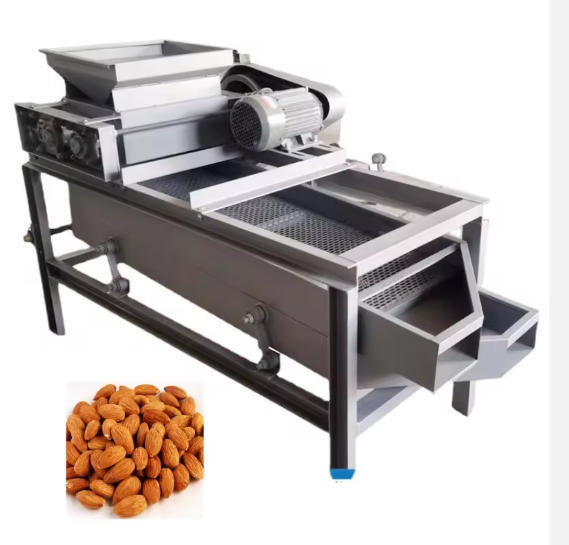 Automatic Palm Kennel Nut Cracker Machine Apricot Kernels Shell Breaking and Separating Hazel Nut Hazelnut Sheller and Separator