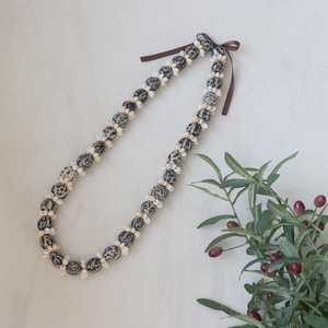 Customized Natural Hawaiian Lei Kuikui <strong>Nut</strong> Cowrie Shell Ring <strong>Necklace</strong> Summer Beach Jewelry Beach Wedding Holidays Jewelry Gift - Product Image 2