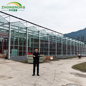 Grandes serres agricoles automatisées <span class=keywords><strong>en</strong></span> <span class=keywords><strong>verre</strong></span>, peu encombrantes, avec système de jardinage aéroponique rotatif <span class=keywords><strong>en</strong></span> tour et système hydroponique pour feuilles - Product Image 3