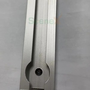Système de montage solaire, mini-rail de 12 cm pour fixations sur plaque à rainures, avec traitement de surface par sablage - Product Image 1