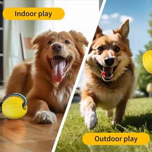 Jouet flottant indestructible pour <span class=keywords><strong>chien</strong></span> en mousse EVA, balle de jeu et de rapport avec trou central de 9 cm, pour animaux de compagnie - Product Image 5