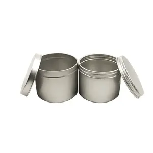 Latas vacías de lata de aluminio, latas de vela de Metal, redondas, decorativas, regalo, 1oz, 2oz, 4oz, 6oz, 8oz, 12oz, oro rosa