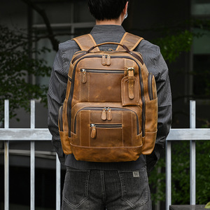 <span class=keywords><strong>Sac</strong></span> à dos vintage pour <span class=keywords><strong>homme</strong></span> en <span class=keywords><strong>cuir</strong></span> véritable Crazy Horse <span class=keywords><strong>Sac</strong></span> multi-fonctionnel pour <span class=keywords><strong>ordinateur</strong></span> portable <span class=keywords><strong>15</strong></span> <span class=keywords><strong>pouces</strong></span> grande capacité <span class=keywords><strong>Sac</strong></span> d'école - Product Image 6
