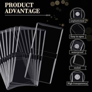 Estuche de Vinilo Transparente 2x2 con Doble Bolsillo para Monedas, Personalizable con Logotipo - Product Image 4