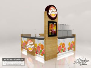 Quiosco de bebidas y comida rápida personalizable, diseño de pizzería para centro comercial, muebles de exhibición, escaparate de exhibición de pie - Product Image 5