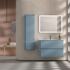 Presa di fabbrica piccolo lavello singolo mobili galleggianti vanità per il bagno - Product Image 5