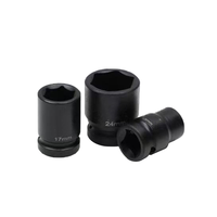Jeu de douilles à choc de 25 pièces de 1 pouce avec étui rigide, kit d'outils de réparation automobile Cr-V, clé à douille, personnalisable OEM, outils de réparation automobile