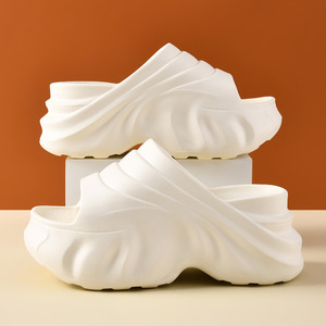 Guru – tongs à plateforme pour femmes, sandales blanches en EVA pour la plage et le camping, chaussures d'été antidérapantes et respirantes - Product Image 1