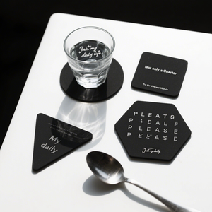 ที่รองแก้วโลหะทรงกลมเคลือบเงาทำจากสเตนเลสสตีลปรับแต่งโลโก้ได้ตามต้องการ - Product Image 2