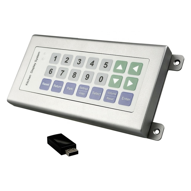2.4G Wireless 21-Key KDS Bump Bar Programmable Restaurant POS Keypad KDS System for QSR & Commercial Kitchens