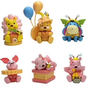 Wholesale 6 styles gourmet bear blind box ornaments for children Anime Cartoon Action Figure