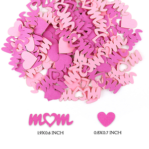100 pièces/paquet de confettis décoratifs en papier pour la fête des mères, pour décorer les fêtes d'anniversaire des mamans - Product Image 2