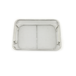 304 thép không gỉ khử trùng giỏ khử trùng y tế dụng cụ làm sạch giỏ dày đặc lưới hộp lưu trữ - Product Image 5