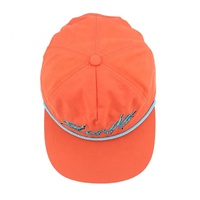 Topi Snapback Sport Unisex Desain Gambar Bordir Tangan 5-Panel Bahan Velour Nylon Kustom OEM