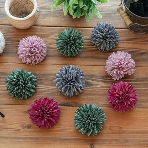 Têtes de fleurs de pissenlit artificielles Ta Yun, gris vert, rose rouge, violet, en tissu tissé, pour décoration de mariage et de maison - Product Image 1