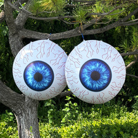 Œil géant gonflable LED personnalisé, directement de l'usine, pour décoration d'Halloween, fête en extérieur, jardin, accessoire de maison hantée, en PVC et tissu Oxford