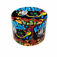 Broyeur à herbes en alliage de zinc personnalisé 50 mm 63 mm, broyeur magnétique pour tabac et épices avec logo personnalisé