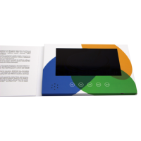 Carte vidéo d'invitation de mariage personnalisée de 7 pouces, carte promotionnelle avec écran LCD, carte vidéo d'entreprise pour brochure vidéo marketing