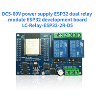 DC5-60V Module de relais WiFi BT à 2 canaux ESP32-WROOM la carte de développement Développement secondaire Smart Home PCBA