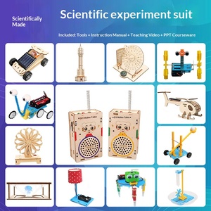 Mini-projets scientifiques STEM, expériences scientifiques artisanales en bois, vente en gros de kits de matériel pour jouets d'enfants - Product Image 4