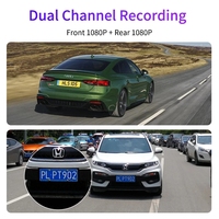 4G + 64G 12 pouces voiture Dvr 4G Android 10.0 caméra de rétroviseur 1080P double objectif Dash Cam 5G WiFi BT ADAS GPS enregistreur vidéo