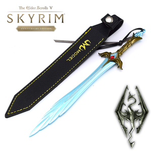 The <span class=keywords><strong>Elder</strong></span> <span class=keywords><strong>Scrolls</strong></span> <span class=keywords><strong>V</strong></span>: <span class=keywords><strong>Skyrim</strong></span> chillrend-Bản sao thanh kiếm thủy tinh mờ 21cm <span class=keywords><strong>v</strong></span>ới <span class=keywords><strong>v</strong></span>ỏ bọc bằng da đầy mê hoặc - Product Image 1